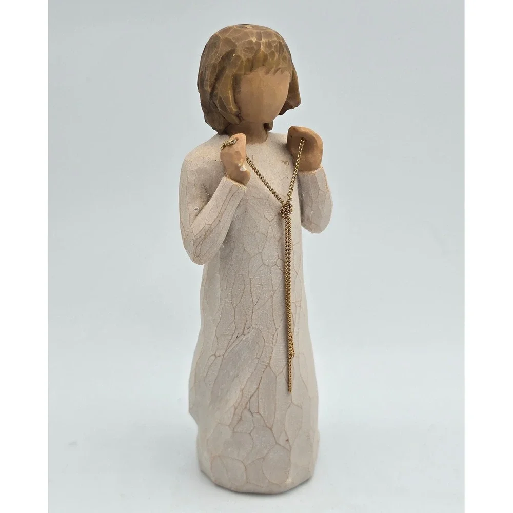 Willow Tree Truly Golden Figurine Susan Lordi Demdaco 2008 No Box Repaired Hand
